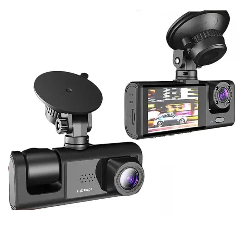 DriveEye – Câmera Veicular com 3 Lentes – Segurança Total e Gravação Completa do Trânsito