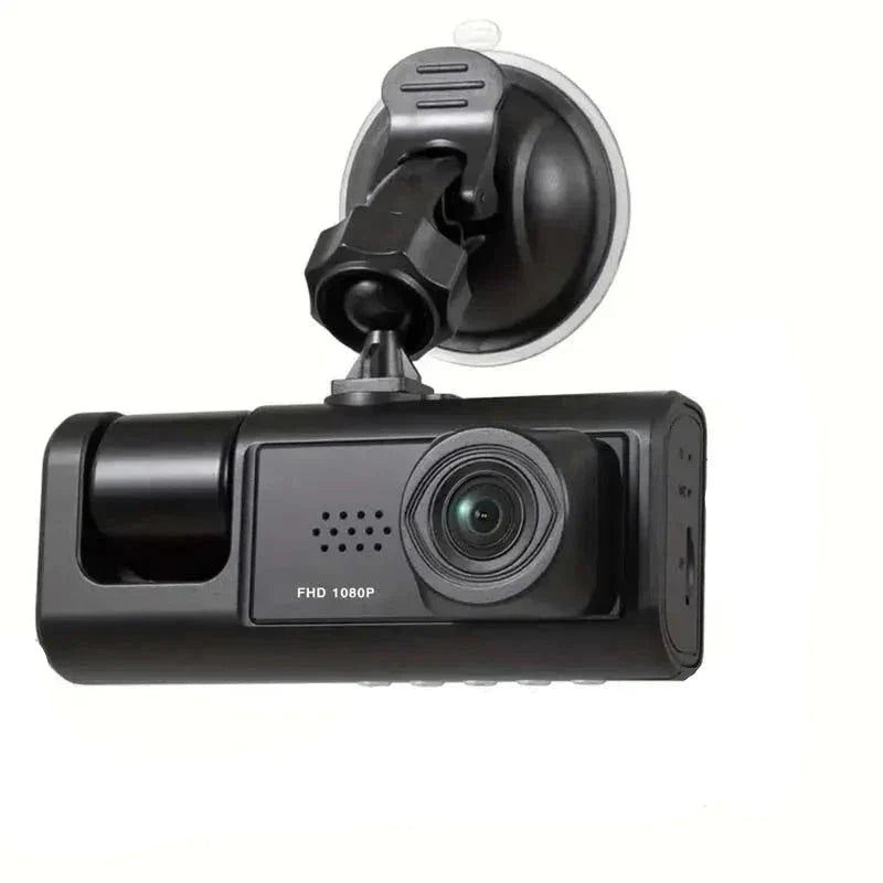 DriveEye – Câmera Veicular com 3 Lentes – Segurança Total e Gravação Completa do Trânsito